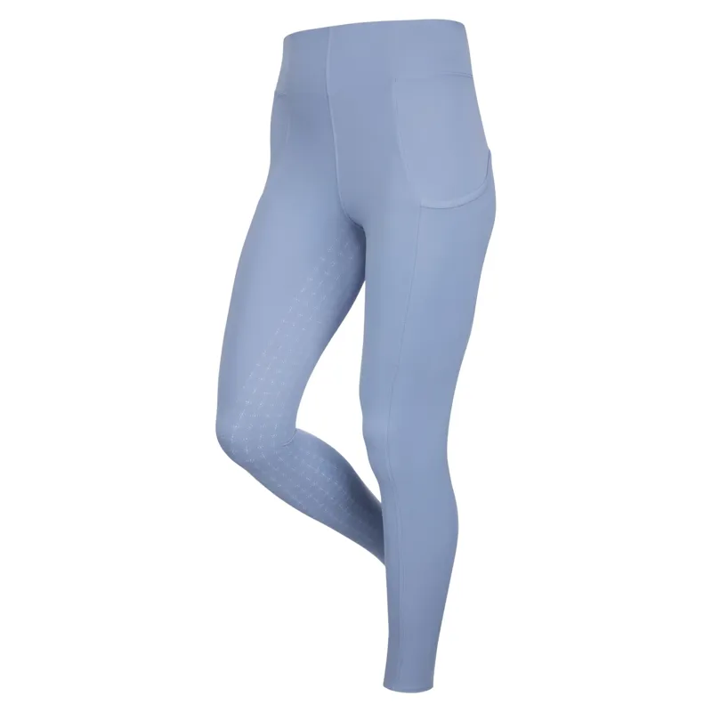 LeMieux Naomi Full Grip Pull On Womens Riding Tights - Powder Blue