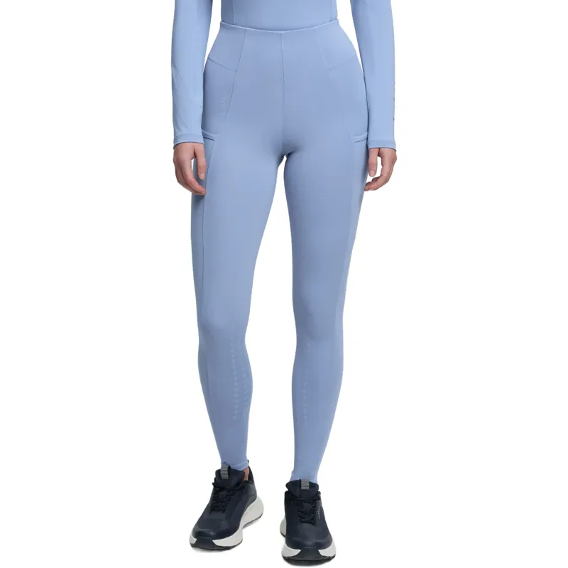 LeMieux Naomi Full Grip Pull On Womens Riding Tights - Powder Blue-2