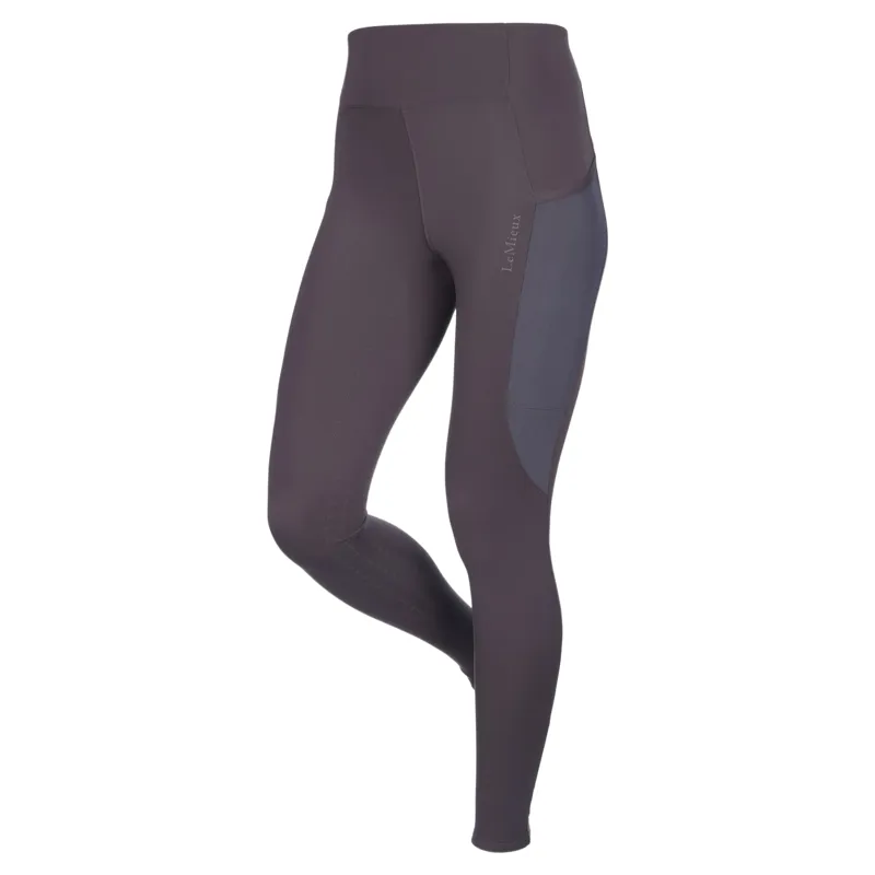 LeMieux Naomi Full Grip Pull On Womens Riding Tights - Cocoa-1