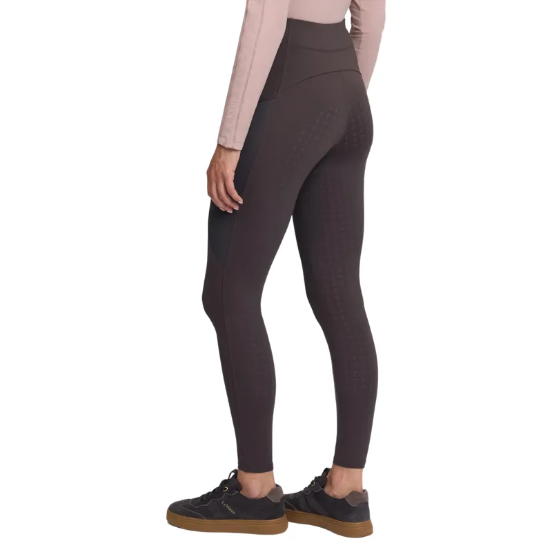 LeMieux Naomi Full Grip Pull On Womens Riding Tights - Cocoa-2