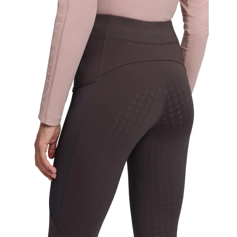 LeMieux Naomi Full Grip Pull On Womens Riding Tights - Cocoa-3