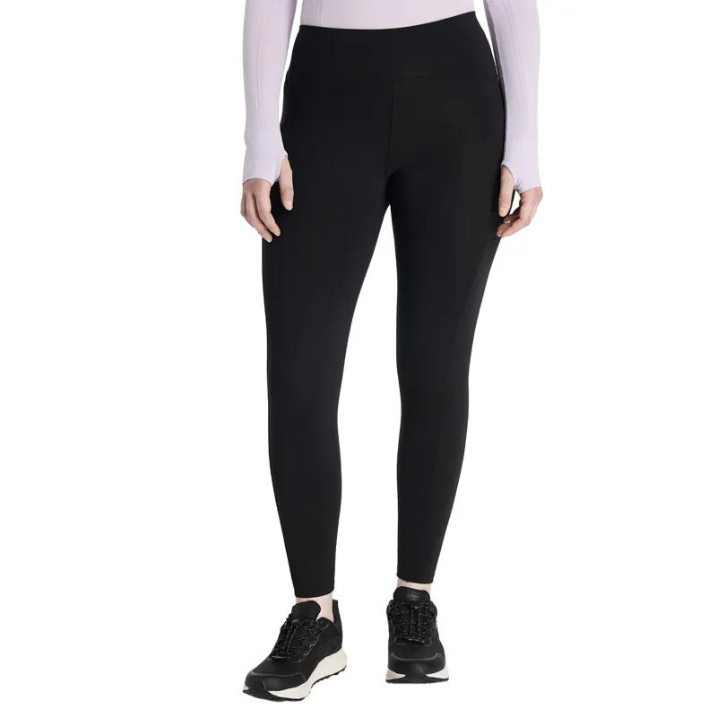 LeMieux Natalie Womens Brushed Pull On Full Grip Riding Tights - Black