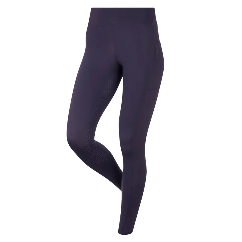 LeMieux Natalie Womens Brushed Pull On Full Grip Riding Tights - Juniper-2