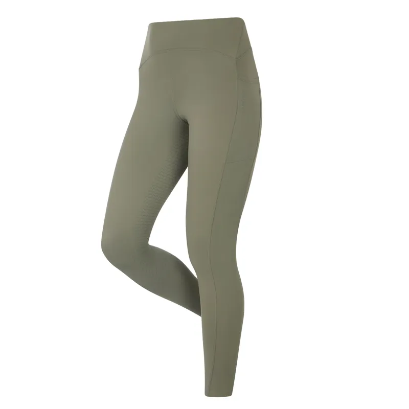 LeMieux Natalie Womens Brushed Pull On Full Grip Riding Tights - Rosemary-1