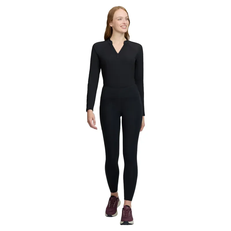 LeMieux Natalie Womens Brushed Full Grip Pull On Riding Tights - Black-5