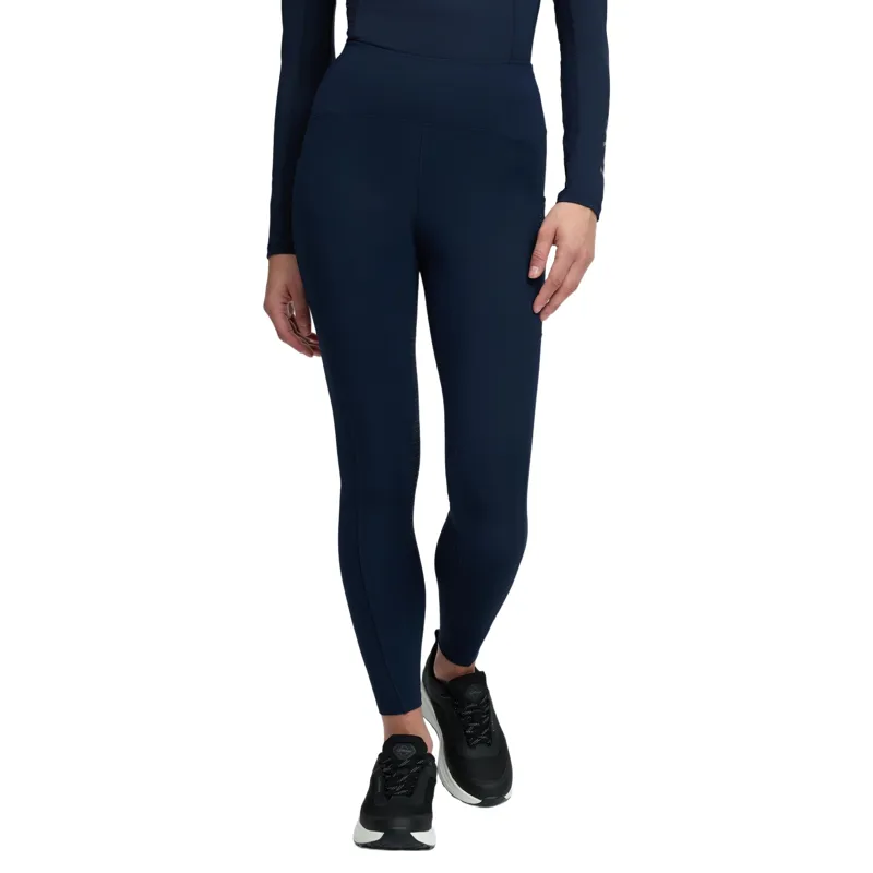 LeMieux Natalie Brushed Full Grip Womens Pull On Riding Tights - Navy Pre-Order-2