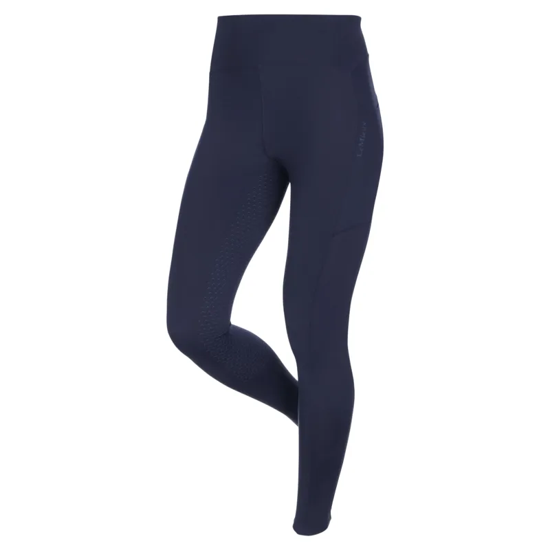 LeMieux Natalie Brushed Full Grip Womens Pull On Riding Tights - Navy Pre-Order-1