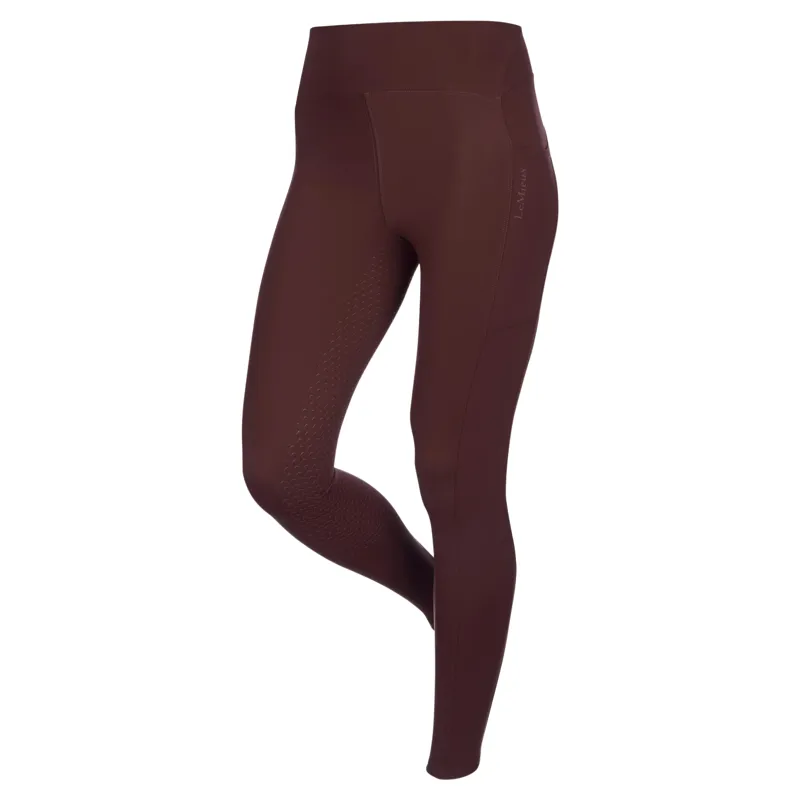 LeMieux Natalie Brushed Full Grip Womens Riding Tights - Blackberry Pre-Order-1