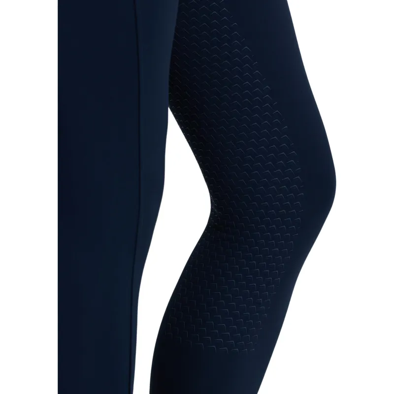LeMieux Natalie Womens Brushed Full Grip Pull On Riding Tights - Navy-3
