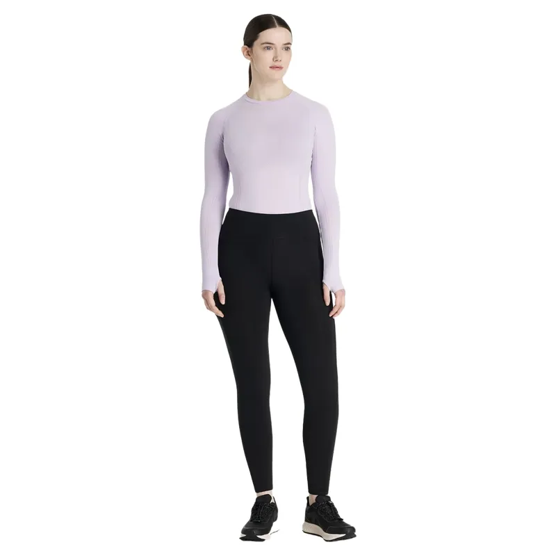 LeMieux Natalie Womens Brushed Full Grip Pull On Riding Tights - Black-3