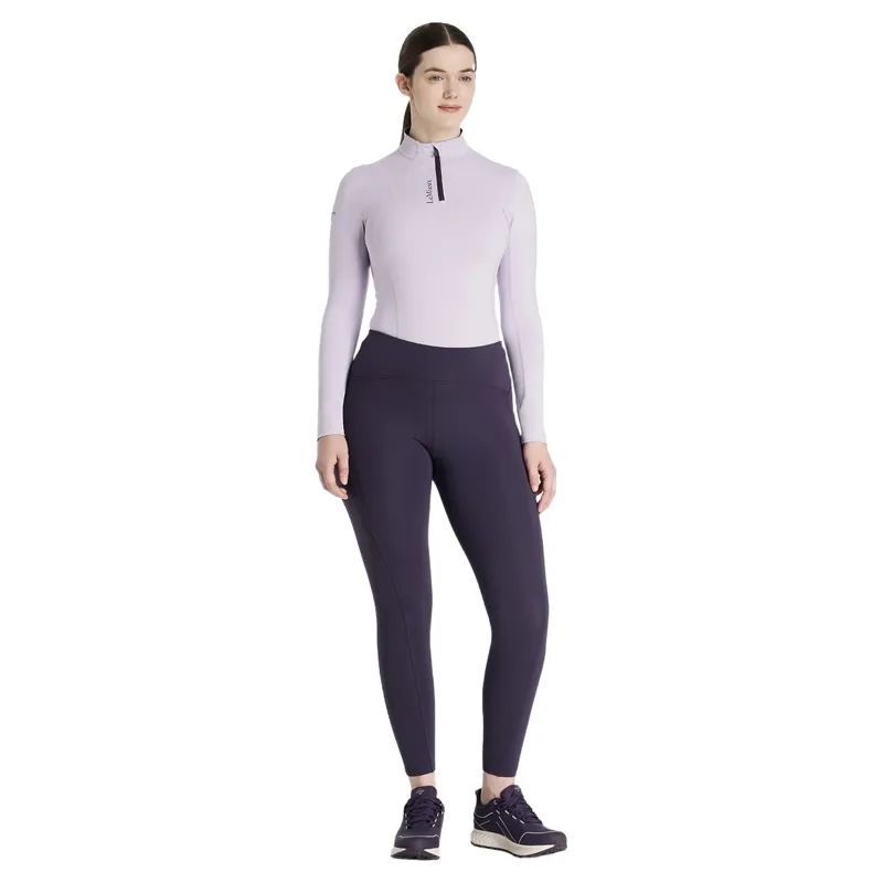 LeMieux Natalie Womens Brushed Full Grip Pull On Riding Tights - Juniper-3