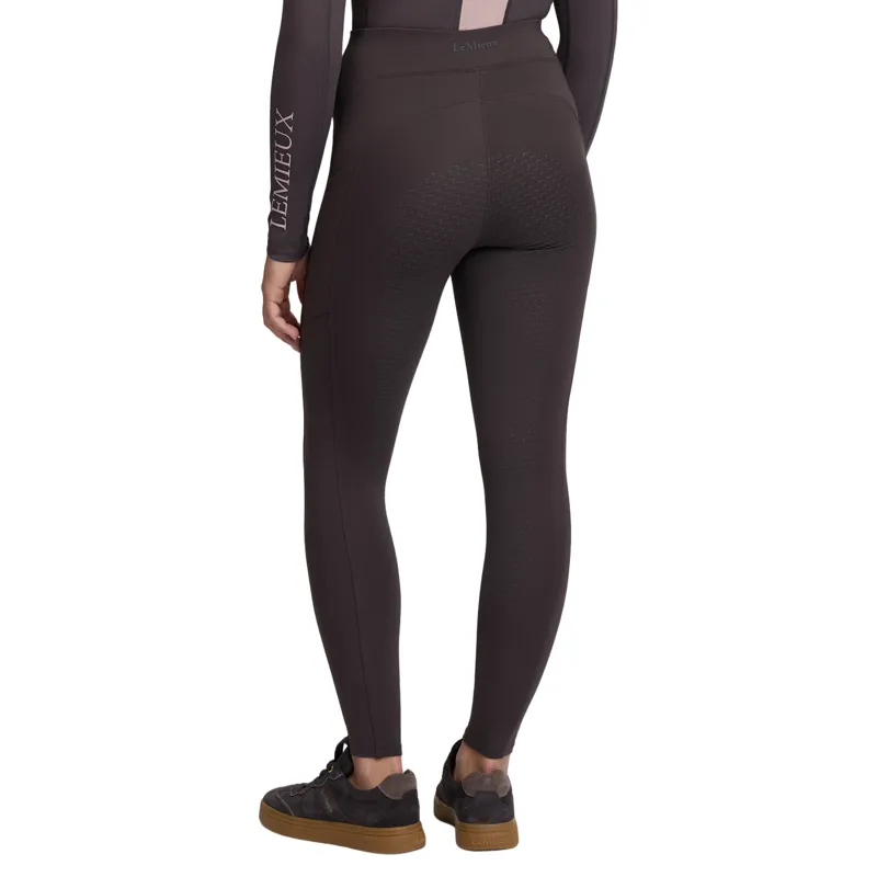 LeMieux Young Rider Nell Brushed Pull On Riding Tights - Cocoa Pre-Order-2