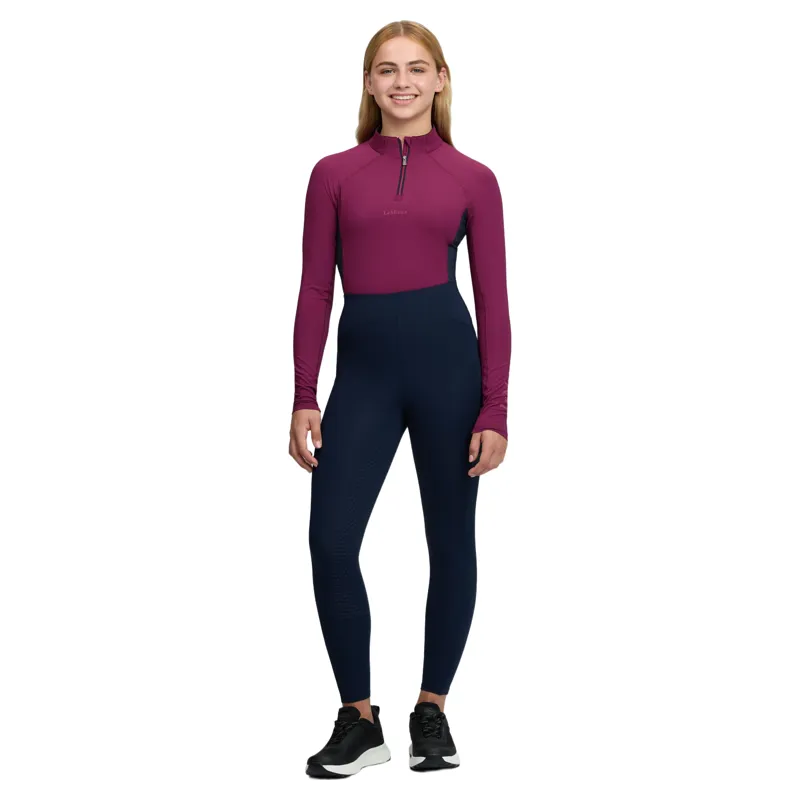 LeMieux Young Rider Nell Brushed Pull On Riding Tights - Navy Pre-Order-3