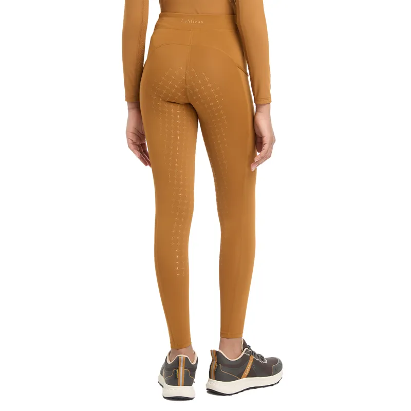LeMieux Young Rider Orla Full Grip Junior Riding Tights - Ginger-3