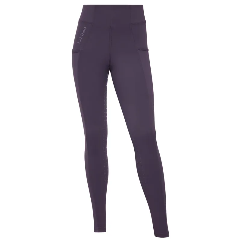 LeMieux Young Rider Orla Full Grip Junior Riding Tights - Juniper-2