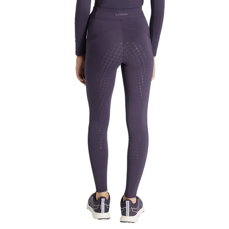 LeMieux Young Rider Orla Full Grip Junior Riding Tights - Juniper-1