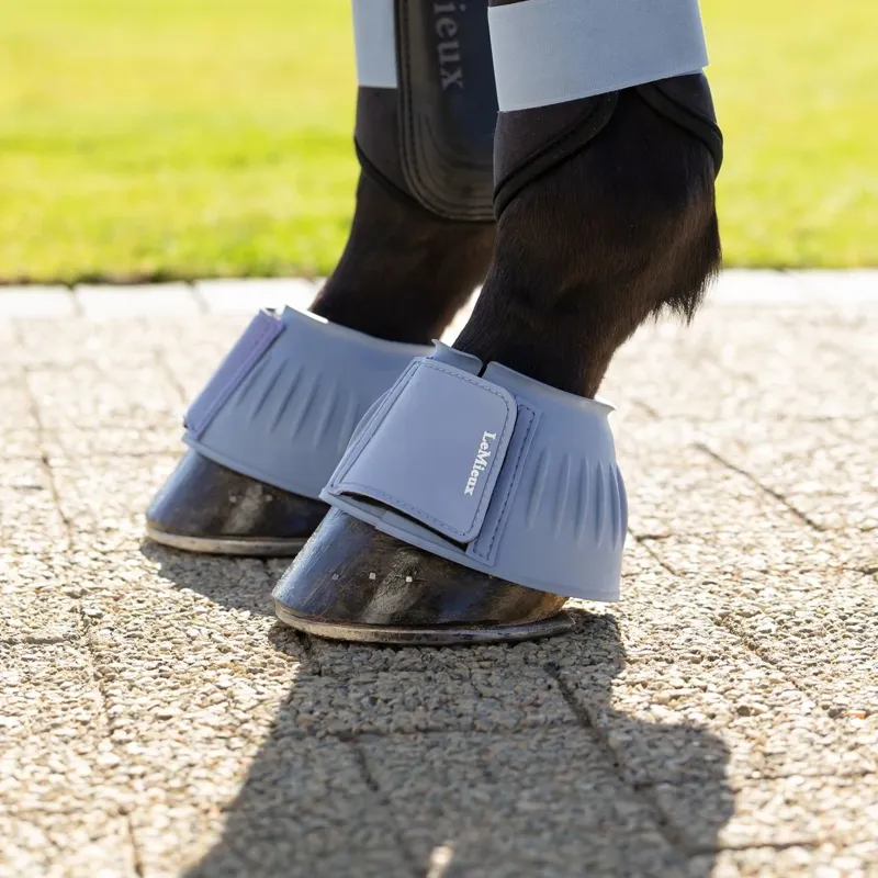 LeMieux Rubber Overreach Boots - Powder Blue-3