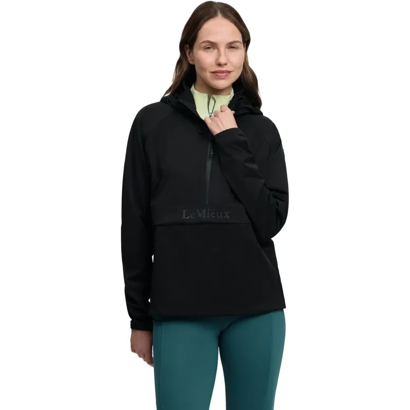 LeMieux Perri Womens Half Zip Waterproof Jacket - Black-4