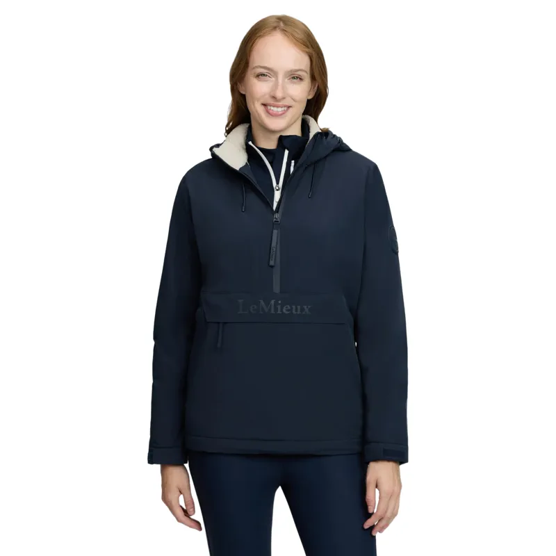 LeMieux Phoebe Womens Waterproof 1/2 Zip Anorak - Navy