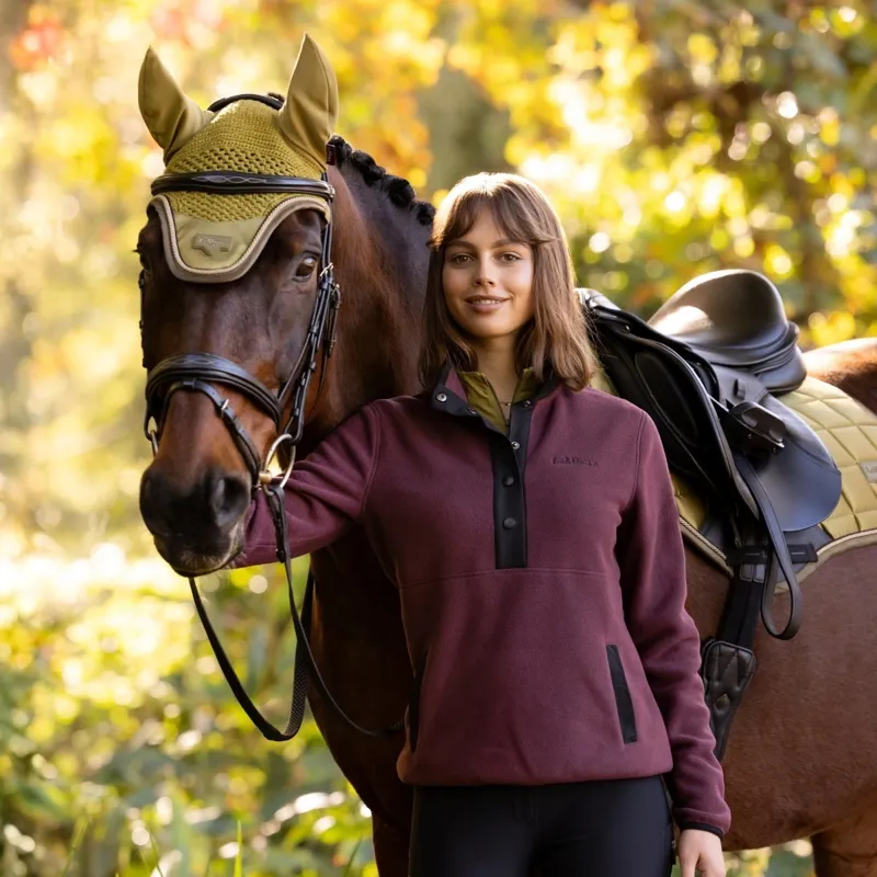 LeMieux Piper Womens Popper Fleece - Bramble-2