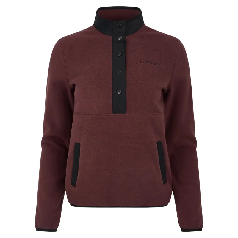 LeMieux Piper Womens Popper Fleece - Bramble-1