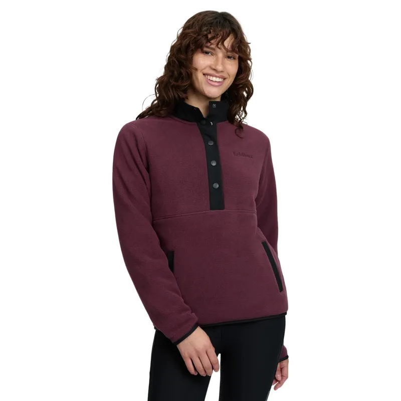 LeMieux Piper Womens Popper Fleece - Bramble