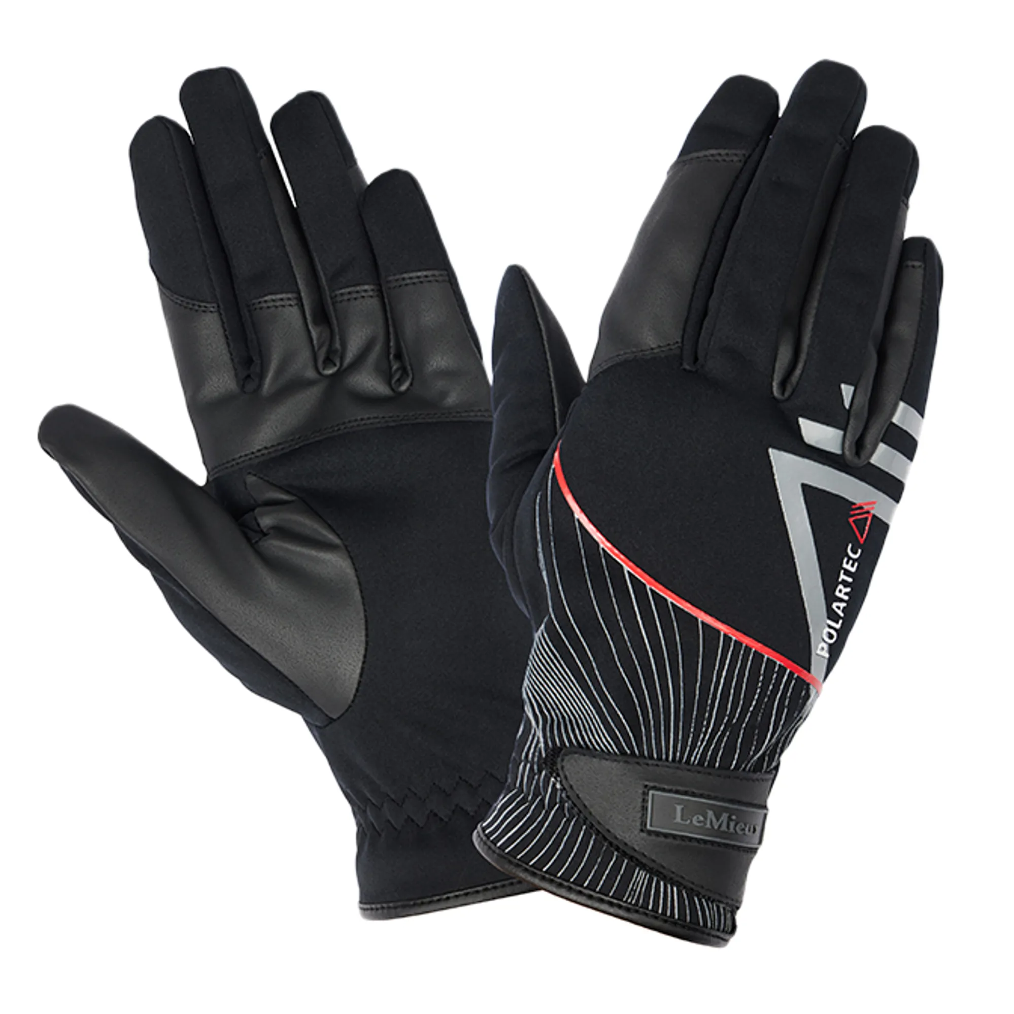 LeMieux Polartec Pro Water Resistant Riding Gloves Black