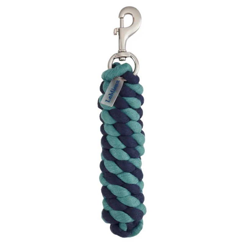 LeMieux Polycotton Leadrope - Aloe/Navy