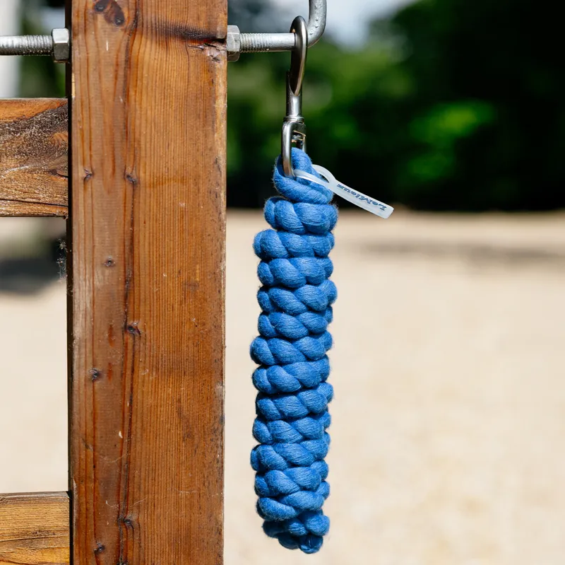 LeMieux Polycotton Leadrope - Benetton Blue-1