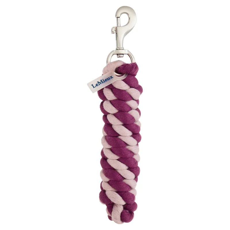 LeMieux Polycotton Leadrope - Blackberry/Wild Rose