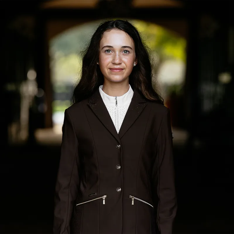 LeMieux Brilliance Junior Pro Show Jacket - Espresso-6