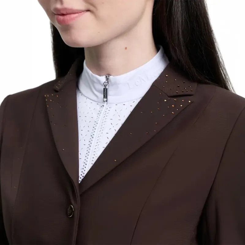 LeMieux Brilliance Junior Pro Show Jacket - Espresso-2