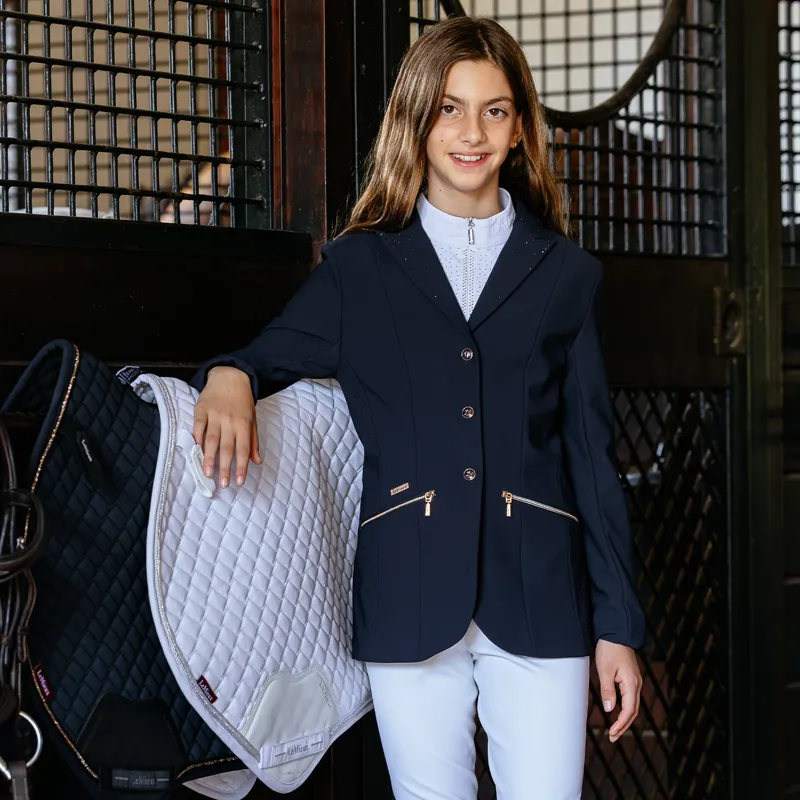 LeMieux Brilliance Junior Pro Show Jacket - Navy-5
