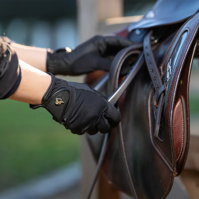LeMieux Pro Mesh Riding Gloves - Black-1