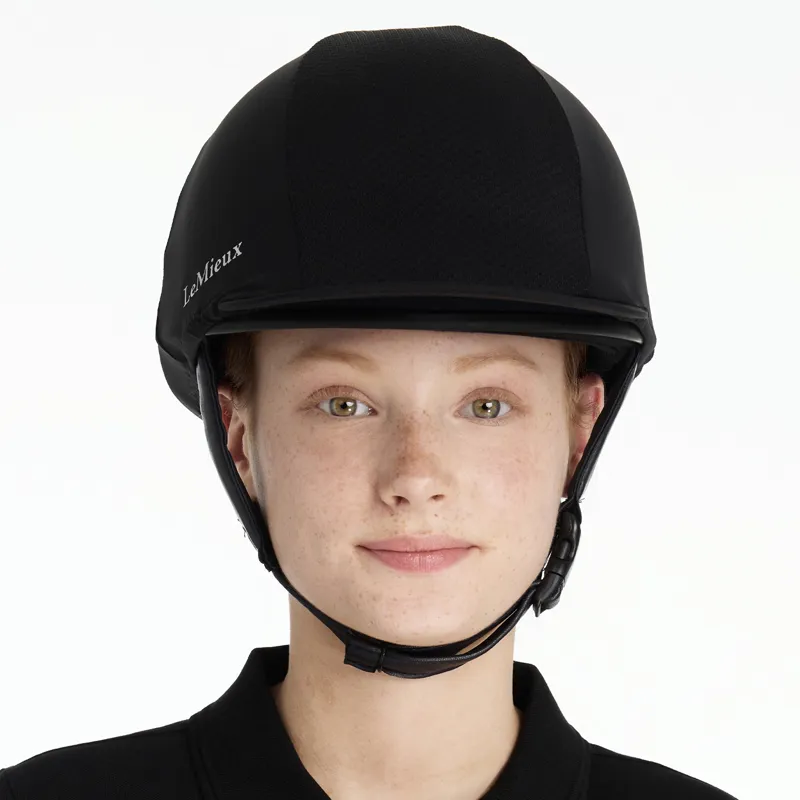 LeMieux Pro Mesh Hat Silk - Black-1