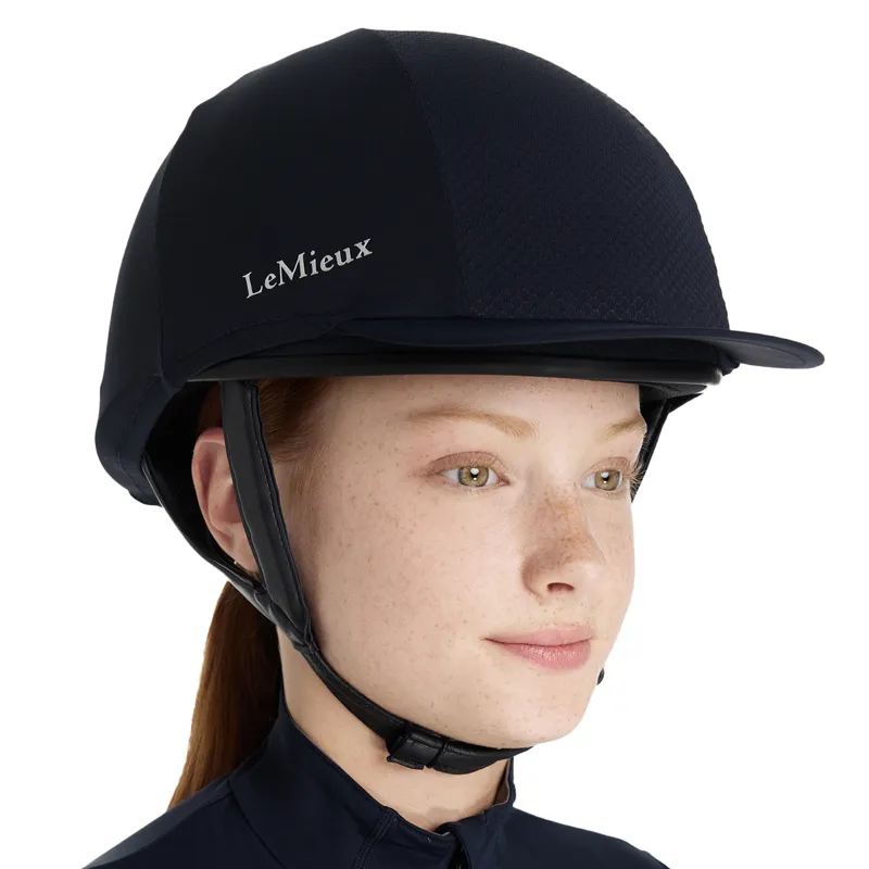 LeMieux Pro Mesh Hat Silk - Navy-2