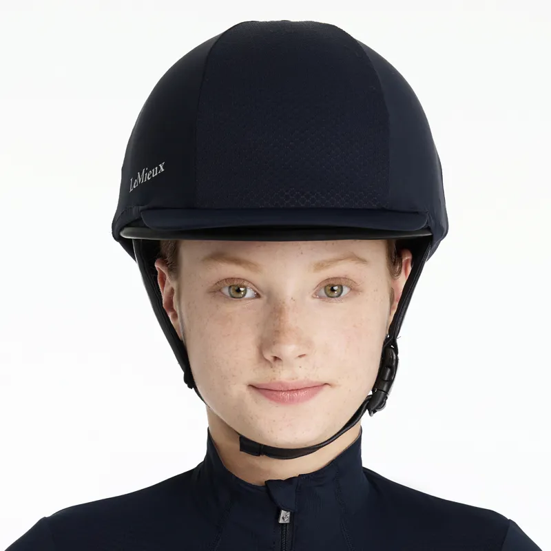 LeMieux Pro Mesh Hat Silk - Navy-1