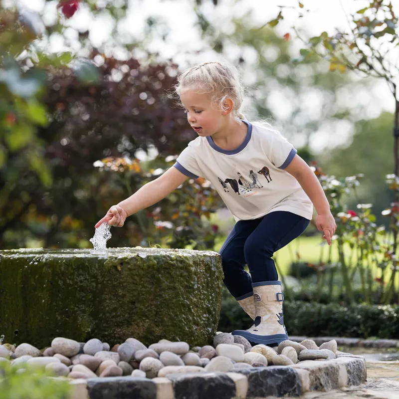 LeMieux Mini Puddle Pals Junior T-Shirt - Ecru-4