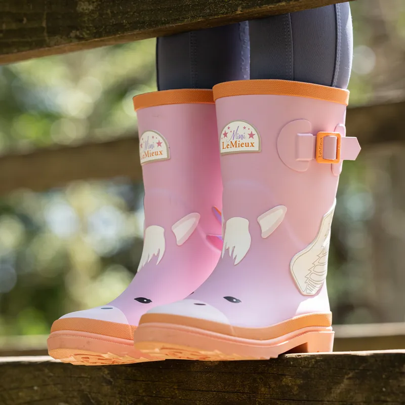 LeMieux Puddle Pals Junior Welly Boots - Pegasus-11