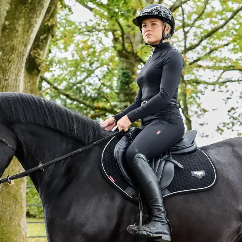 LeMieux Puissance Close Contact Square Saddlecloth - Black-2