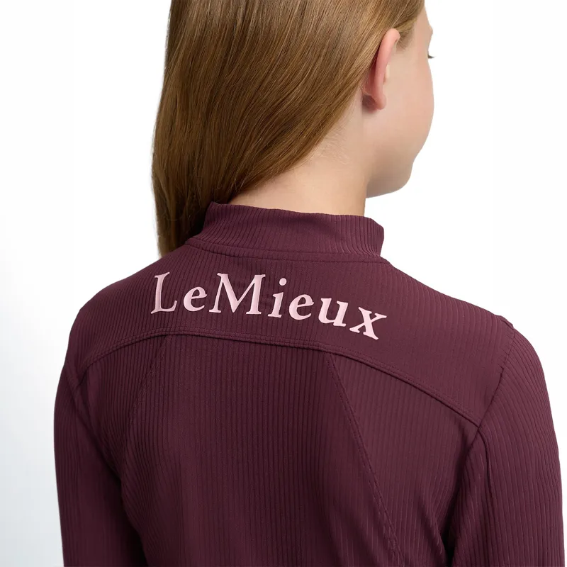 LeMieux Young Rider Raye Ribbed Base Layer - Bramble-4