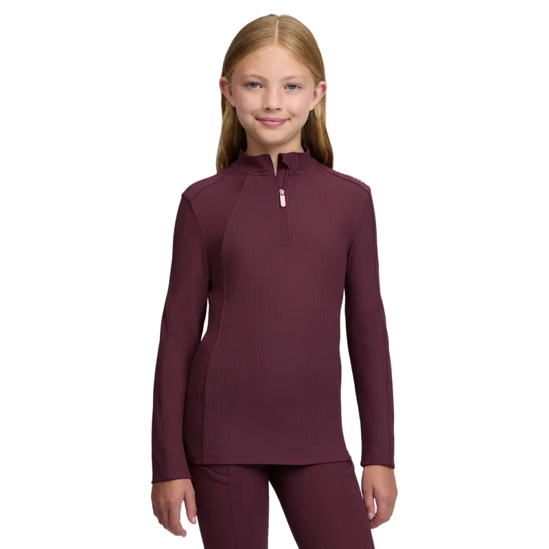 LeMieux Young Rider Raye Ribbed Base Layer - Bramble