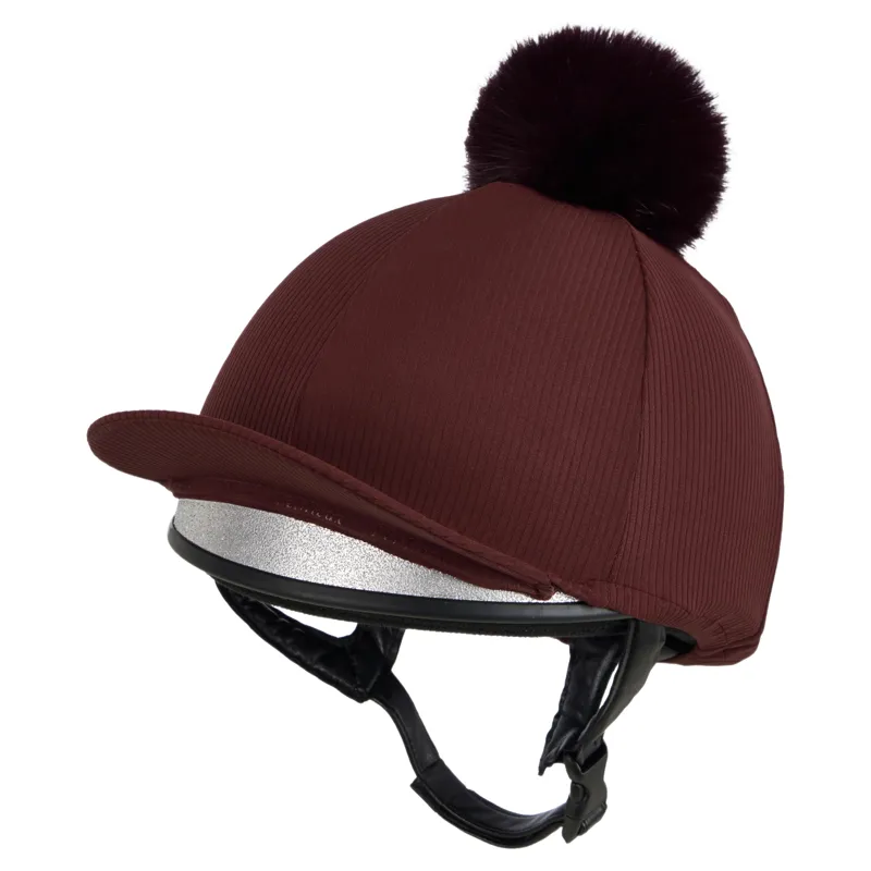 LeMieux Ribbed Hat Silk - Bramble-5