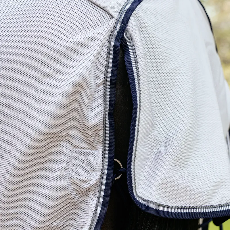 LeMieux Detachable Neck Ride-On Fly Rug - Grey-4