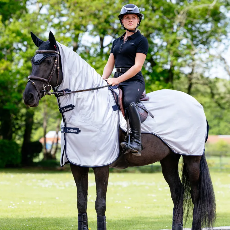 LeMieux Detachable Neck Ride-On Fly Rug - Grey