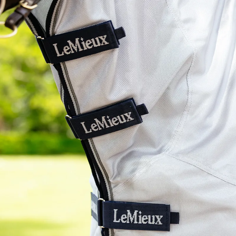 LeMieux Detachable Neck Ride-On Fly Rug - Grey-1