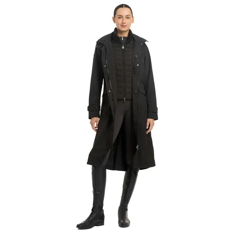 LeMieux Amelie Ladies Lightweight Long Riding Jacket - Black-10