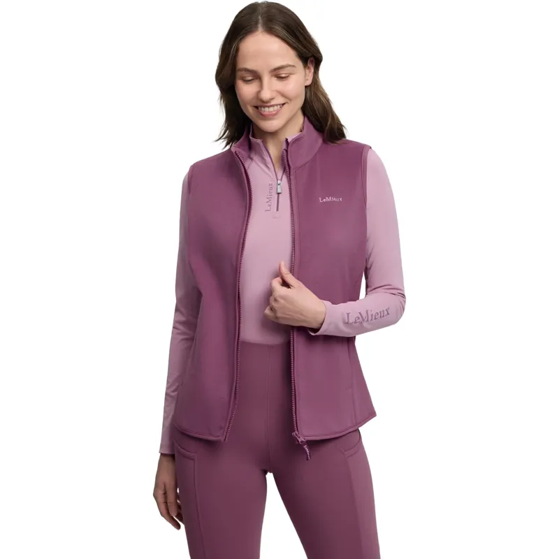 LeMieux Roberta Womens Fleece Gilet - Mallow