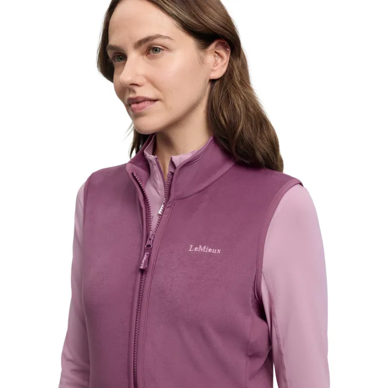 LeMieux Roberta Womens Fleece Gilet - Mallow-5