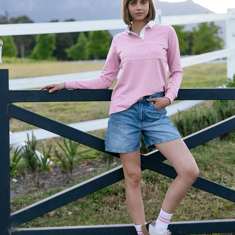 LeMieux Rochelle Womens Rugby Shirt - Fondant-9